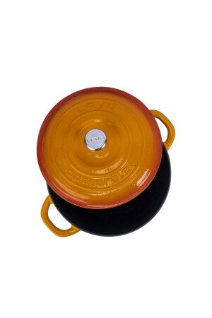 Cast Round Pot Cast Iron Lid New Heritage Series Diameter (Ø)22cm. LV Y TC3 22 YK3 - Lava
