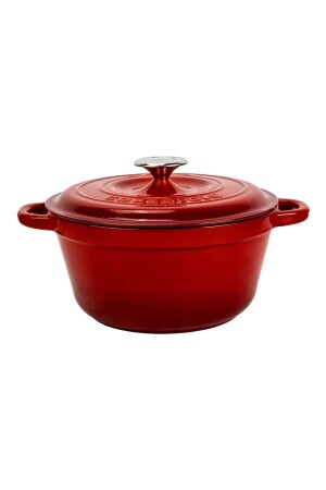 Cast Round Pot Cast Iron Lid New Heritage Series Diameter(Ø)26cm. LV Y TC3 26 YK3 - Lava