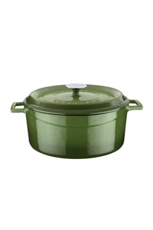 Cast Round Pot. Trendy Diameter(Ø)28cm. - Green LV Y TC 28 K2 G - Lava