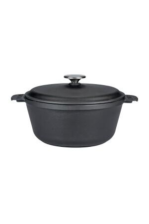 Cast Round Pot with Cast Iron Solid Handle. Diameter(Ø)26cm. LVDDDT26ECO - Lava