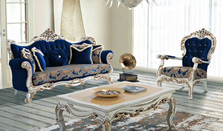 Castello Luxury Living Room Set - Cadde Yıldız