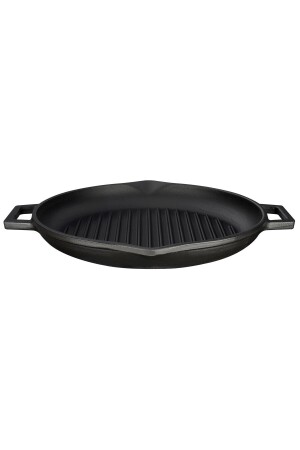 Casting Round Grill Pan Cast Iron Solid Double Handled Diameter(Ø)30cm. 2016ST02122850 - Lava