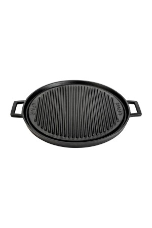 Casting Round Two Way Grill Pan Cast Iron Solid Double Handled Diameter(Ø)34cm. LAVA LVECOGT34T25 - Genel Markalar