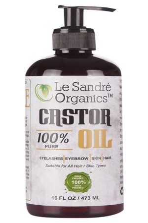 Castor Oil Cold Pressed 473 Ml SANOSHINT473ML - Le Sandre Organic