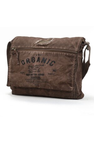 Casual Canvas Shoulder Messenger Brown Laptop School Travel Daily Vintage Bag - Old Cotton Cargo