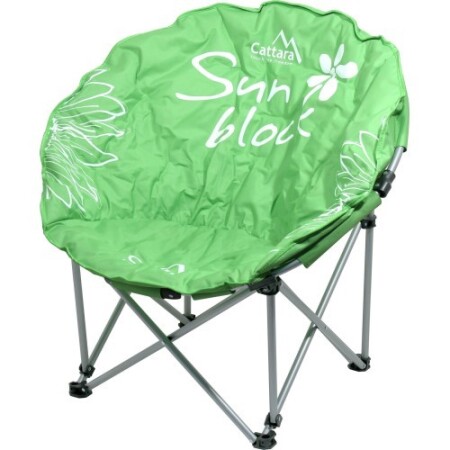 Cattara Flowers Folding Camping Chair - Green - Cattara