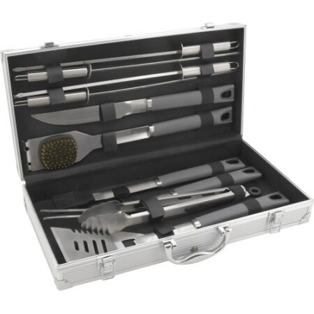 Cattara Gri Seri Izgara Alet Seti – 11 Parça, Alüminyum Kutu - Cattara