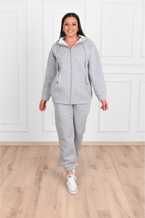 CB STORE Women's 3 Thread Raised Double Plus Size Suit - Koza Butik