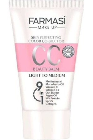 Cc Cream 50 ml Light to Medium 02 No - Farmasi