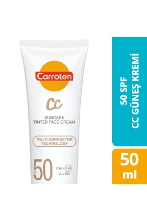 Cc Spf50 High Protective Colored Face Sun Cream 50ml C221131102 - Carroten