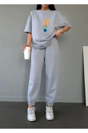 Cedric T-shirt Eşofman Altı Jogger Alt Üst Eşofman Takımı Oversize - Clayes