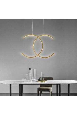 Celia Daylight LED Yellow Pendant Lamp Chandelier LMR-8007-FG - Lamorehome