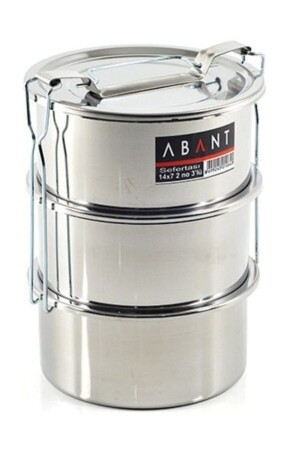 Çelik 3'lü Sefertası Yemek Taşıma Kabı - 14 X 7 Cm Fma010640 HBV00000I8272 - Abant