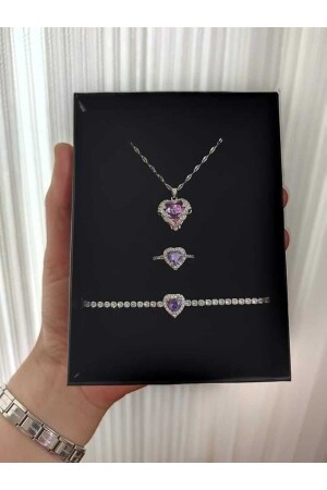 Çelik Pandora' Bileklik Melek Kalbi Kolye Ciddi Ilişki Yüzüğü - Hkn Avm Accessories