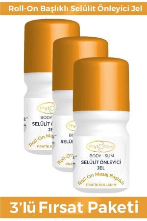 Cellulite and Stretch Mark Gel with 3 Roll-on Massage Heads 86976232053747 - Phytoflora
