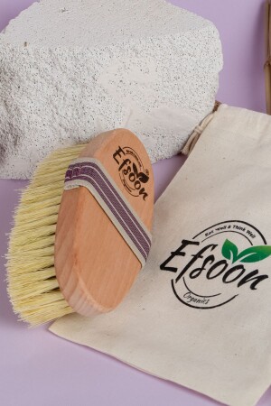 Cellulite Brush Wet and Dry Body Brush Peeling Effect Massage Brush in its Special Bag - Efsoon Organics