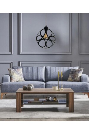 Çember Modern Round Black Pendant Lamp Chandelier - Bedroom - Living Room - Kitchen - Hallcircuit1 - TEKFA