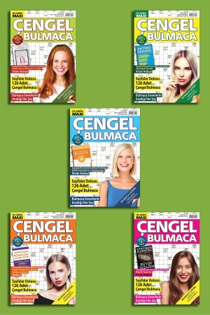 Çengel Bulmaca Set-5 Kitap 560 Sayfa - Maxi
