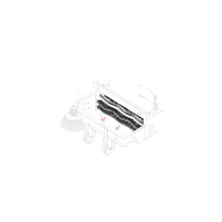 Central brush for sweeper NILFISK Clarke KC 500 ET TK500 - Nilfisk Parts