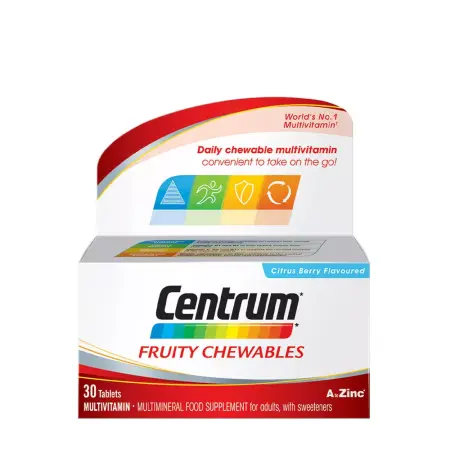 Centrum Fruity Chewables (30 Tablets) - Centrum
