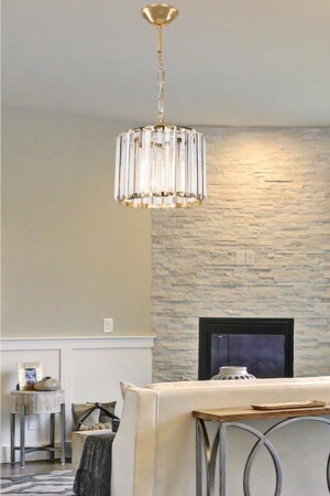 Century Crystal Stone Lux Gold Dining Room Living Room Hall Kitchen Bedroom Chandelier mng. 4354 - mano