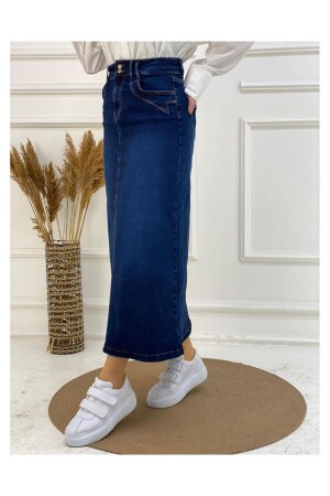 Cep Detaylı Denim - Koyu Mavi - Vellichor