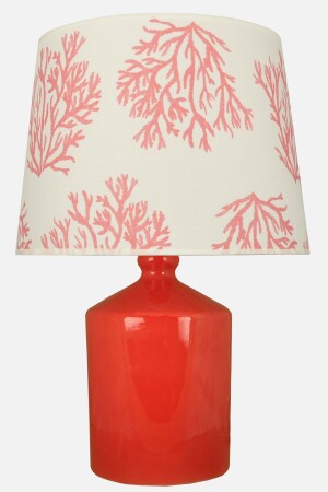 Ceramic Cube Vase Lampshade Red - Coral qdeckupred - Qdec