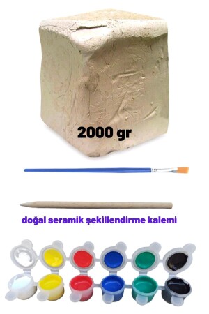 Ceramic Dough Starter Set - Clay Mud - Play Dough - Ceramic Shaping Pen - Dsh Doğal Seramik Hamuru