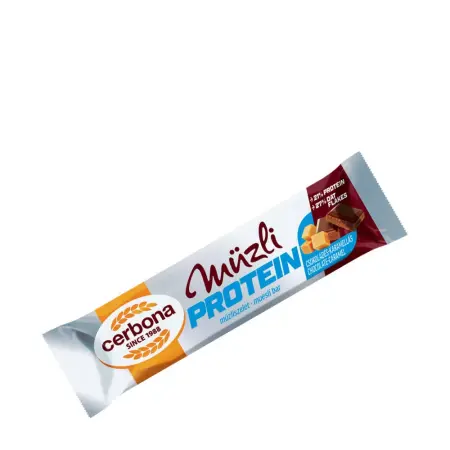 Cerbona Chocolate-Caramel Protein Muesli Bar (35 g) - Cerbona