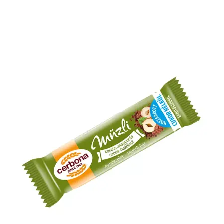 Cerbona Cocoa-Hazelnut Muesli Bar (20 g) - Cerbona