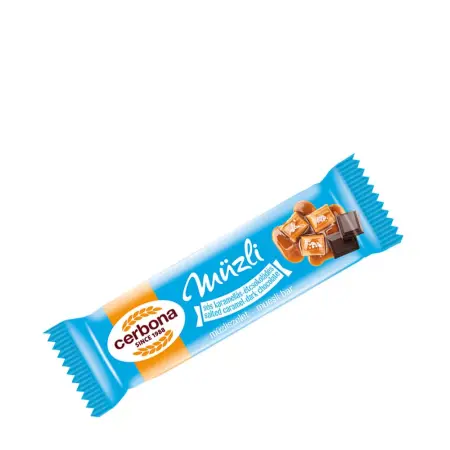 Cerbona Dark chocolate-salted caramel muesli bar (20 g) - Cerbona