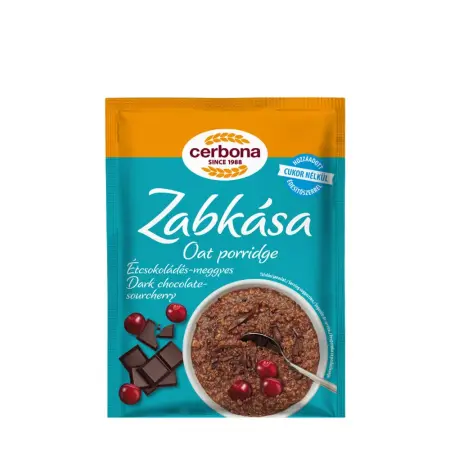 Cerbona Dark Chocolate- Sour Cherry Porridge (50 g) - Cerbona