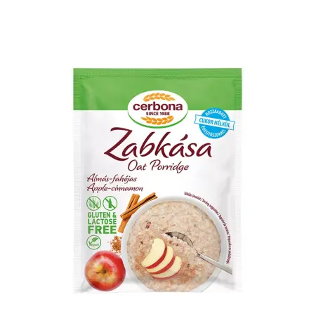 Cerbona Gluten Free Apple-Cinnamon Oat Porridge (50 g) - Cerbona