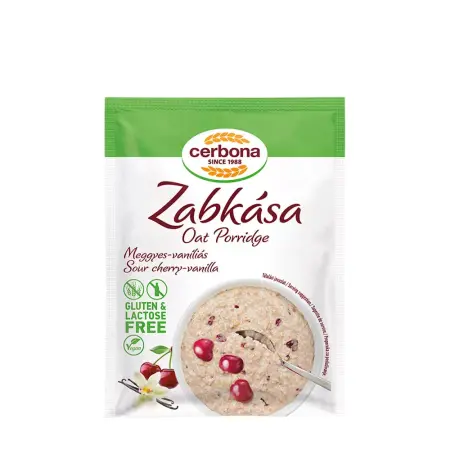 Cerbona Gluten Free Sour Cherry-Vanilla Oat Porridge (50 g) - Cerbona
