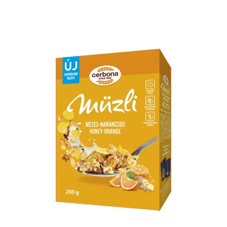 Cerbona Honey with Orange Muesli (200 g) - Cerbona