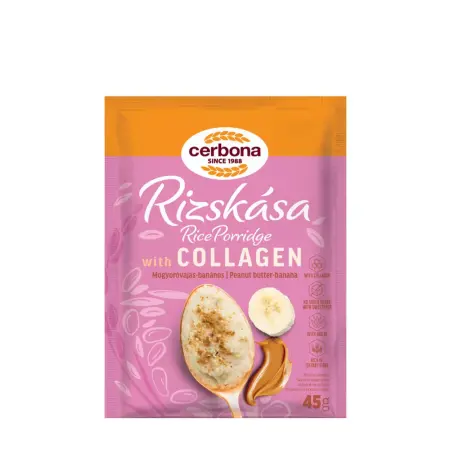 Cerbona Rice Porridge With Collagen (Peanut Butter- Banana) (45 g) - Cerbona