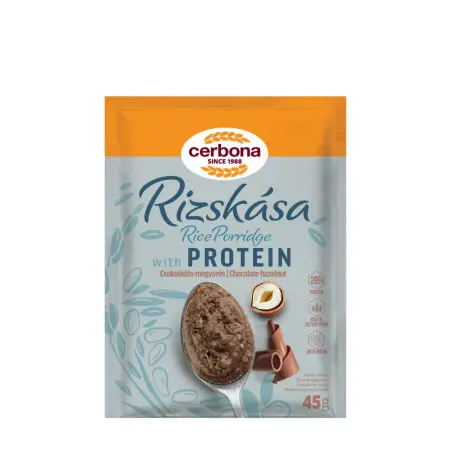Cerbona Rice Porridge With Protein (Choco-Hazelnut) (45 g) - Cerbona