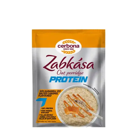 Cerbona Salted Caramel Flavour Protein Oat Porridge (60 g) - Cerbona