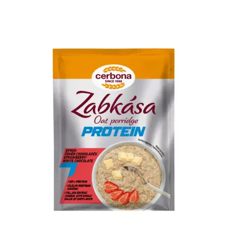 Cerbona Strawberry-White Chocolate Protein Porridge (60 g) - Cerbona