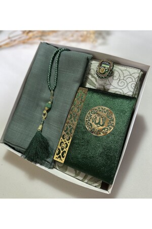 Çeyizlik- Hediyelik- Gelin Bohçası Seti- Yasin- Tesbih- Zikir Matik-seccade Seti - Seccade - Lifestyling