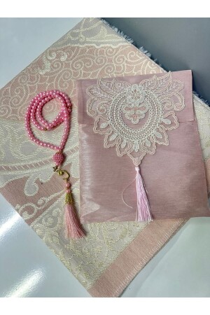 Çeyizlik Seccade Set- Damat Gelin Bohçası Seti- Hediyelik Seccade Set - Kuransepeti