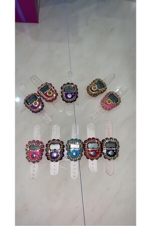 Chain Ring with 10 Pieces of Stone Chanting, Gift and Distribution - Classy