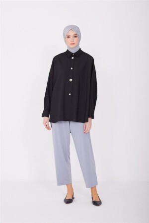 Chain Stripe Knitted Trousers 23y2406 Gray - Armine