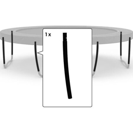 Champion/Elite - Middle post (Curved,Black) - BERG