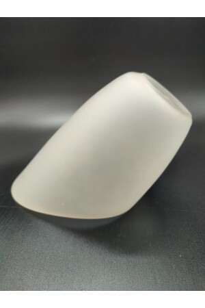 Chandelier Glass Cut from Side. Salmon Colored. Compared to normal Bulb. (TO. 27) CHANDELIER GLASS. SALMON. TO. 27 CODE. 077 - KUĞULU