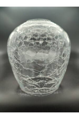 Chandelier Glass. Transparent Color. Cracked Patterned. (TO. 27). Compared to normal Bulb. Transparent cracked pattern. - KUĞULU