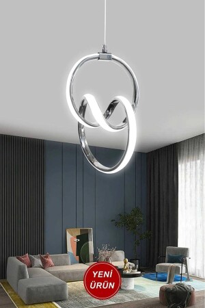 Chandelier Seranat Gray Modern Ultra White LED Pendant LED Chandelier - Sanctum