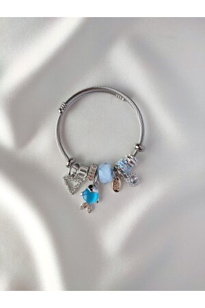 Charm Fish Blue Steel Bracelet - Evora