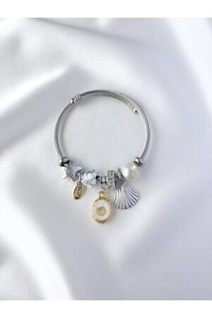 Charm Shell Steel Bracelet - Aurora Jewelry