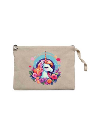 Bezaubernde cremefarbene Einhorn-Geldbörse/Handtasche mit Clutch - Z Zepplin